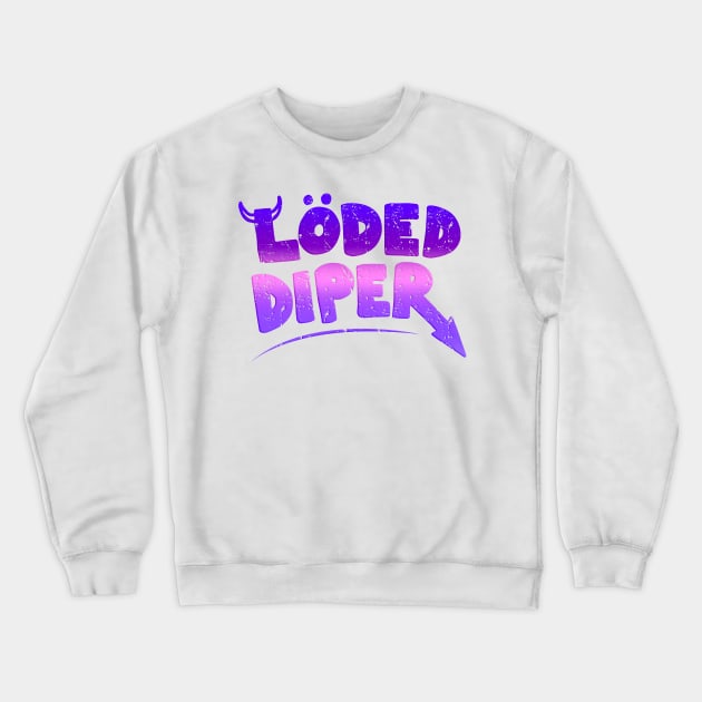 Retro Loded Diaper Crewneck Sweatshirt by RANS.STUDIO